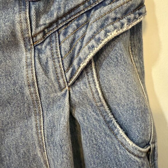 Retrofete Miriam Pant Jeans Size 29 High Rise Balloon Leg Cotton - Picture 9 of 15